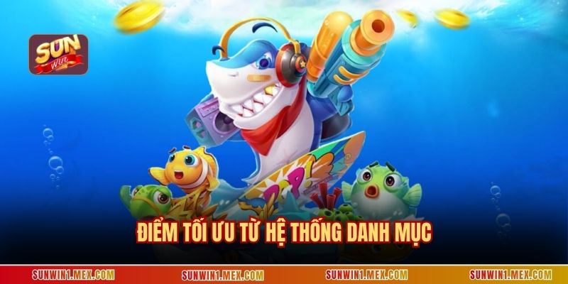 Điểm tối ưu từ hệ thống danh mục